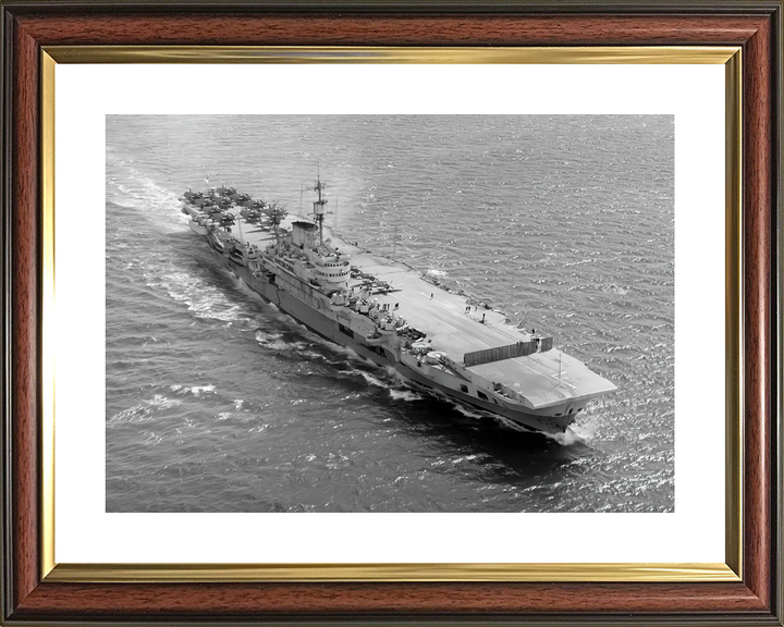 HMS Indefatigable R10 Implacable Class Aircraft Carrier Aerial Starboard Bow Norway Photo Print - Posters, Prints, & Visual Artwork - by Hampshire Prints (image 8 of 9)