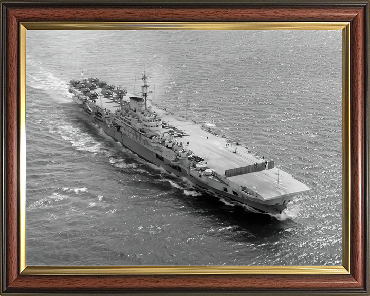HMS Indefatigable R10 Implacable Class Aircraft Carrier Aerial Starboard Bow Norway Photo Print - Posters, Prints, & Visual Artwork - by Hampshire Prints (image 9 of 9)