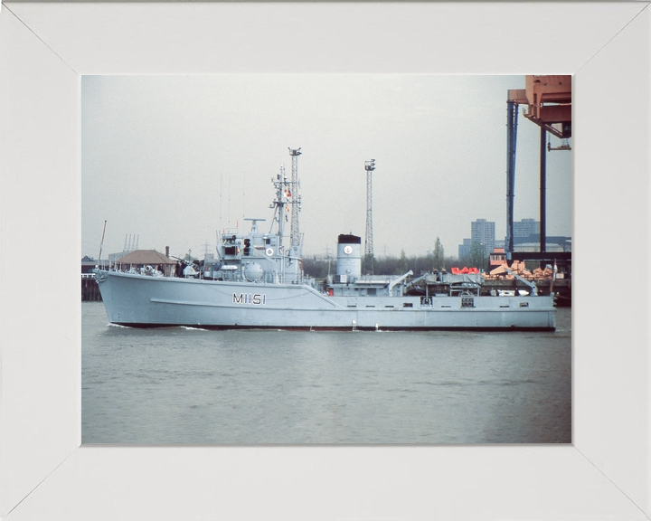 HMS Iveston M1151 Ton Class Minesweeper March 1990 Photo Print - Posters, Prints, & Visual Artwork - by Hampshire Prints (image 5 of 9)