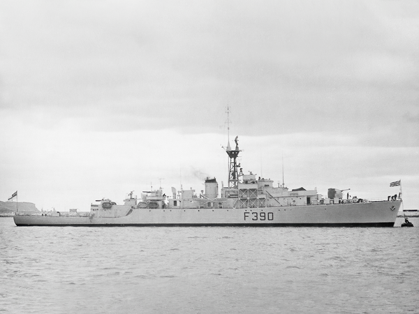 HMS Loch Fada F390 K390 Loch Class Frigate 1950