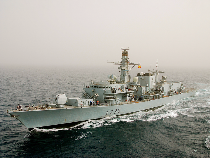 HMS Monmouth F235 Type 23 Frigate High Port Bow View Photo Print - Posters, Prints, & Visual Artwork - by Hampshire Prints (image 1 of 9)