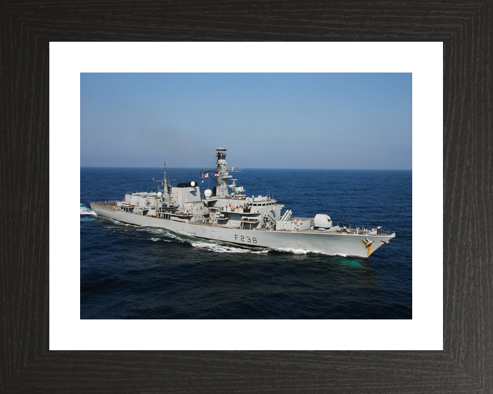 HMS Northumberland F238 Type 23 Frigate At Sea Starboard View Photo Print - Posters, Prints, & Visual Artwork - by Hampshire Prints (image 2 of 9)