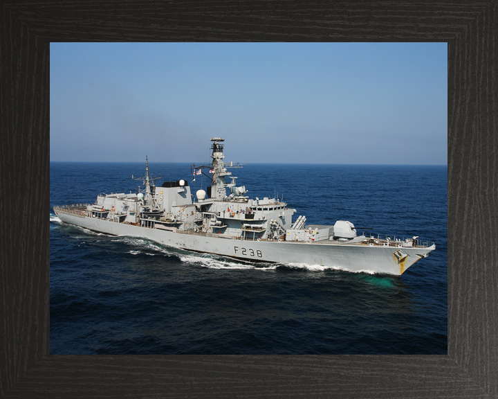 HMS Northumberland F238 Type 23 Frigate At Sea Starboard View Photo Print - Posters, Prints, & Visual Artwork - by Hampshire Prints (image 3 of 9)