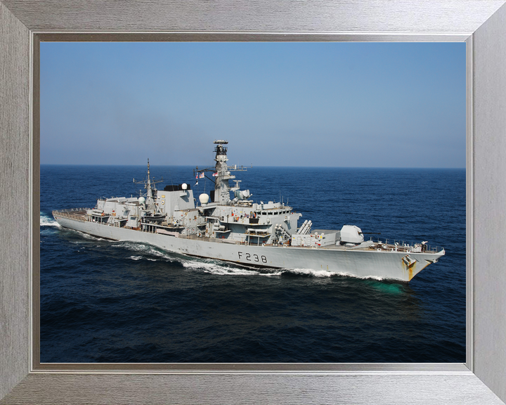 HMS Northumberland F238 Type 23 Frigate At Sea Starboard View Photo Print - Posters, Prints, & Visual Artwork - by Hampshire Prints (image 7 of 9)