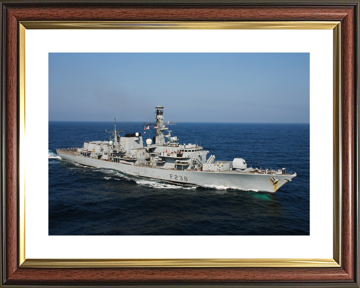 HMS Northumberland F238 Type 23 Frigate At Sea Starboard View Photo Print - Posters, Prints, & Visual Artwork - by Hampshire Prints (image 8 of 9)