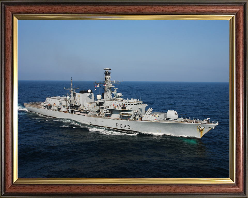 HMS Northumberland F238 Type 23 Frigate At Sea Starboard View Photo Print - Posters, Prints, & Visual Artwork - by Hampshire Prints (image 9 of 9)