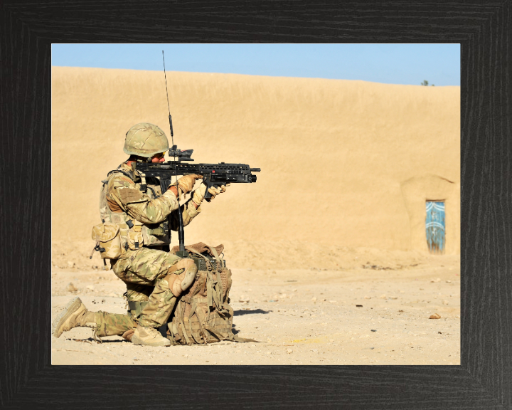 Royal Marine Commando conducting their final MOG Photo Print - 40 Commando Posters, Prints, & Visual Artwork Hampshire Prints 10 x 8 Black Frame No