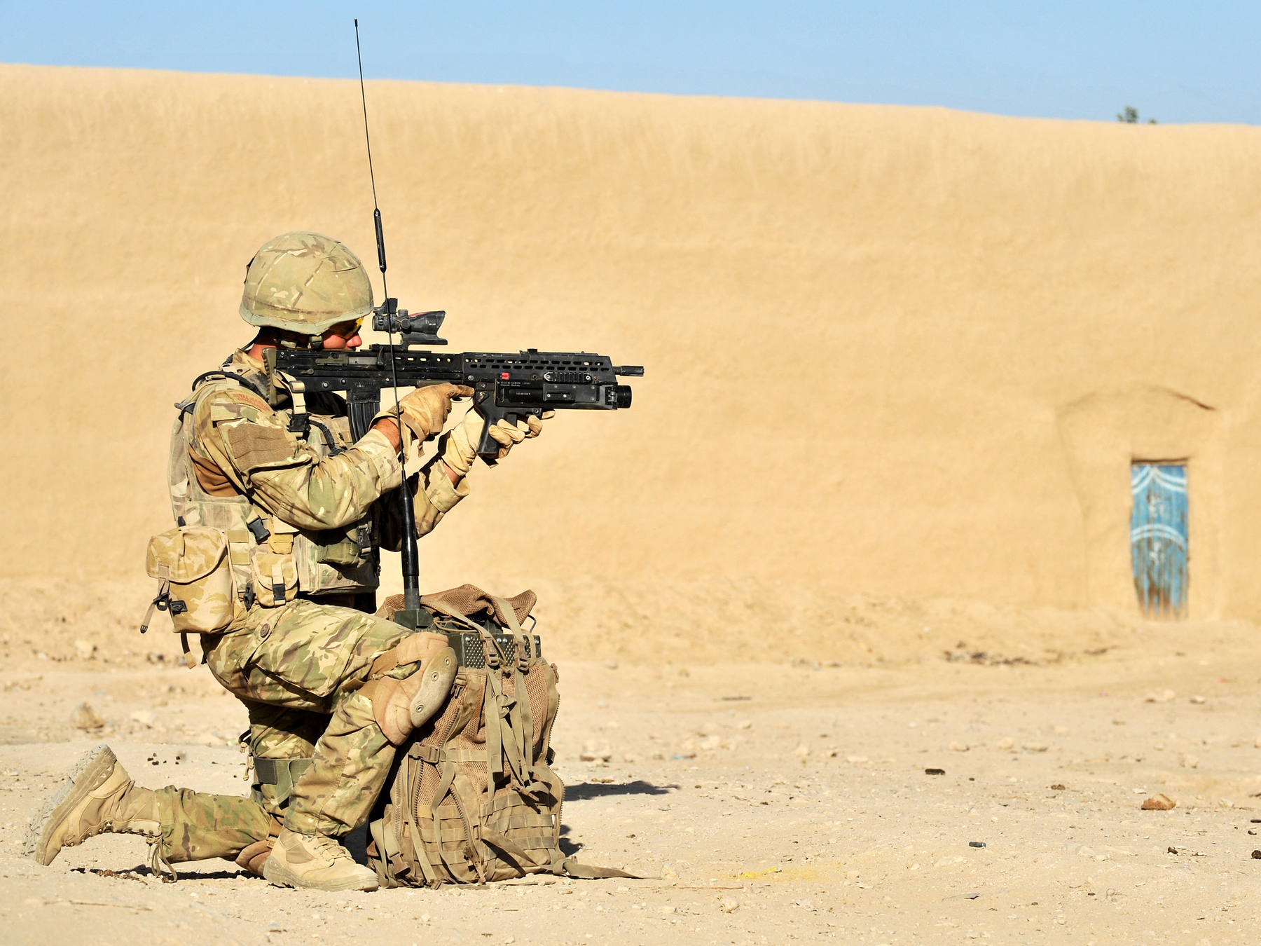 Royal Marine Commando conducting their final MOG Photo Print 40 Comman ...