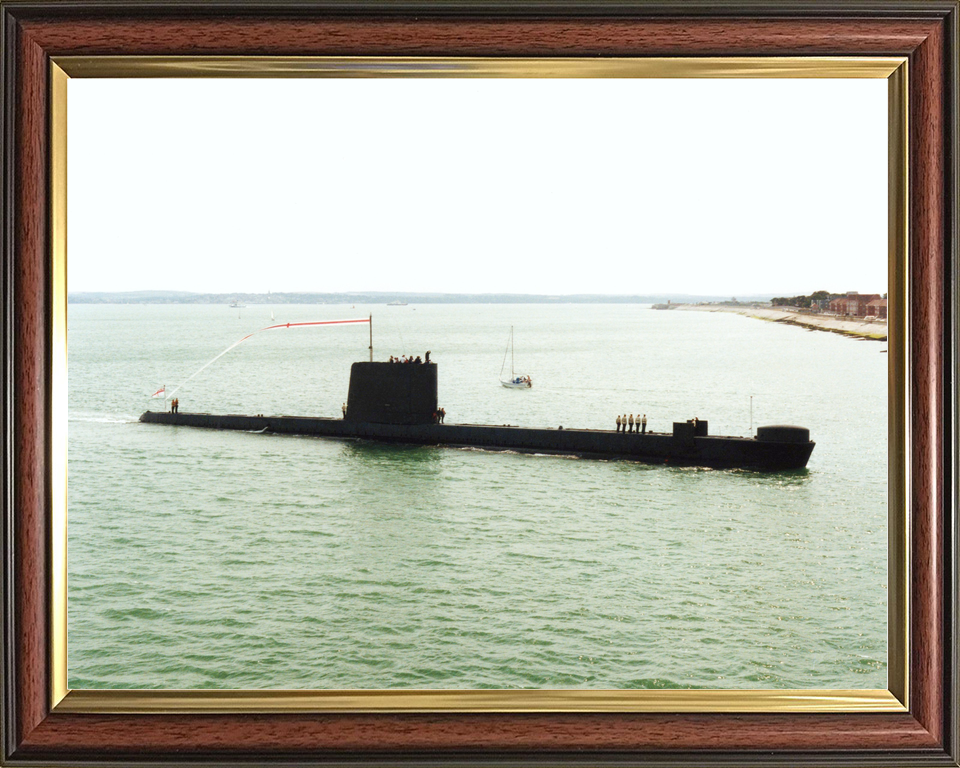 HMS Onyx S21 Oberon Class Submarine 1989 Paying Off