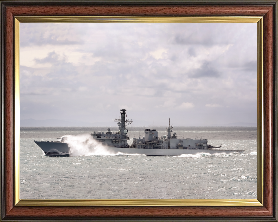 HMS Portland F79 Type 23 Frigate December 2016 Port Beam View Photo Print - Posters, Prints, & Visual Artwork - by Hampshire Prints (image 9 of 9)