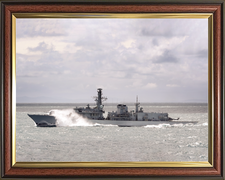 HMS Portland F79 Type 23 Frigate December 2016 Port Beam View Photo Print - Posters, Prints, & Visual Artwork - by Hampshire Prints (image 9 of 9)