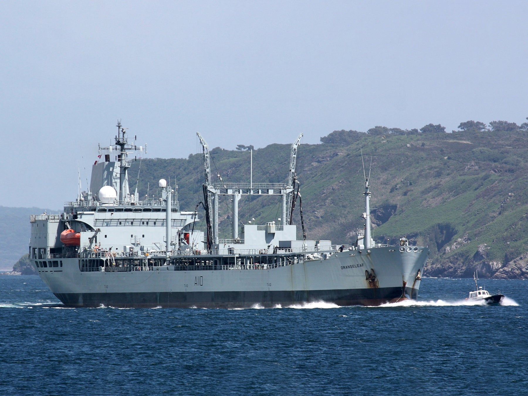 Cool Leaf Rfa RFA Orangeleaf (A110) Leaf Class Tanker Photo Print Entering Harbour R ...