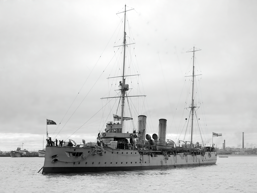 HMS Pioneer 1898 Pelorus Class Cruiser Photo Print - Posters, Prints, & Visual Artwork - by Hampshire Prints (image 1 of 9)