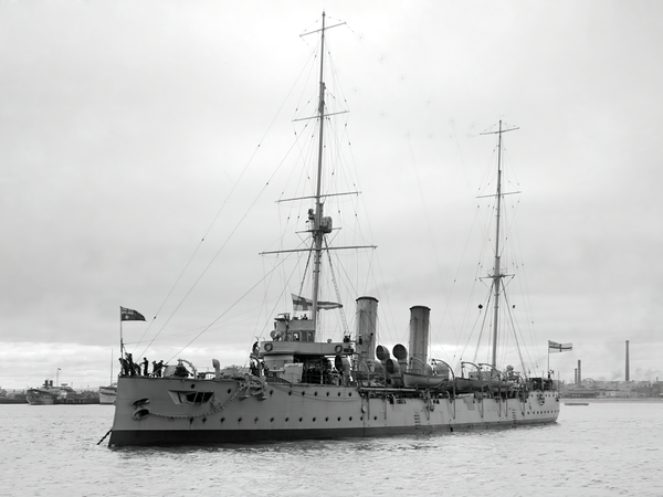 HMS Pioneer 1899 Pelorus Class Cruiser