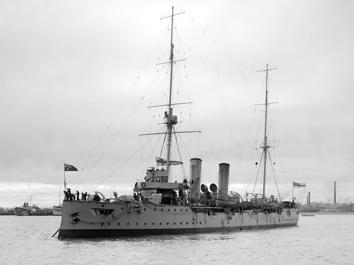 HMS Pioneer 1898 Pelorus Class Cruiser Photo Print - Posters, Prints, & Visual Artwork - by Hampshire Prints (image 1 of 9)