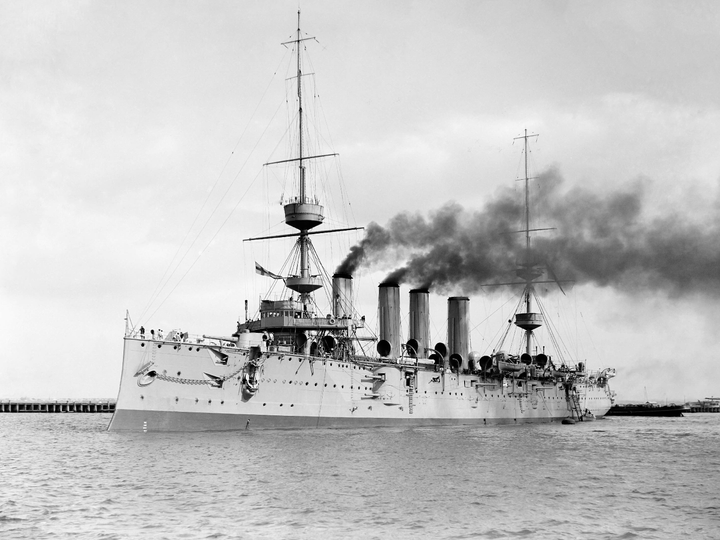 HMS Powerful 1895 Cruiser 1908 Photo Print - Posters, Prints, & Visual Artwork - by Hampshire Prints (image 1 of 9)