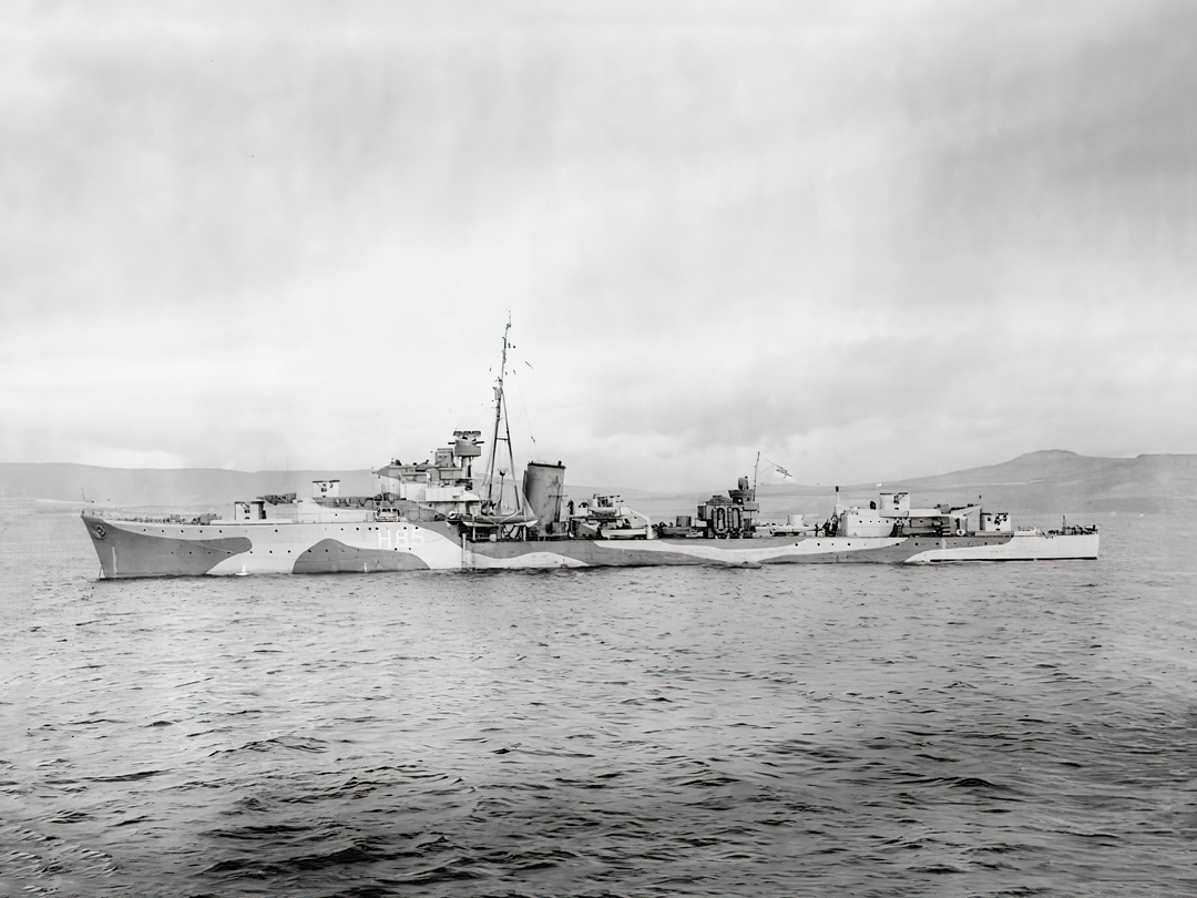 HMS Relentless H85 R Class Destroyer 1942 Photo Print - Posters, Prints, & Visual Artwork - by Hampshire Prints (image 1 of 9)