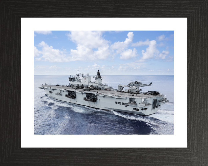HMS Ocean L12 Landing Platform Helicopter September 2017 Port Quarter View Photo Print - Posters, Prints, & Visual Artwork - by Hampshire Prints (image 2 of 9)