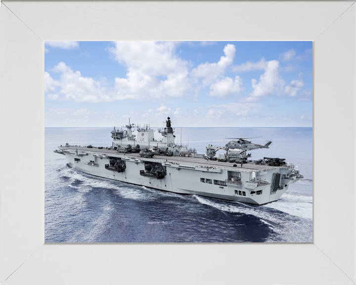 HMS Ocean L12 Landing Platform Helicopter September 2017 Port Quarter View Photo Print - Posters, Prints, & Visual Artwork - by Hampshire Prints (image 5 of 9)