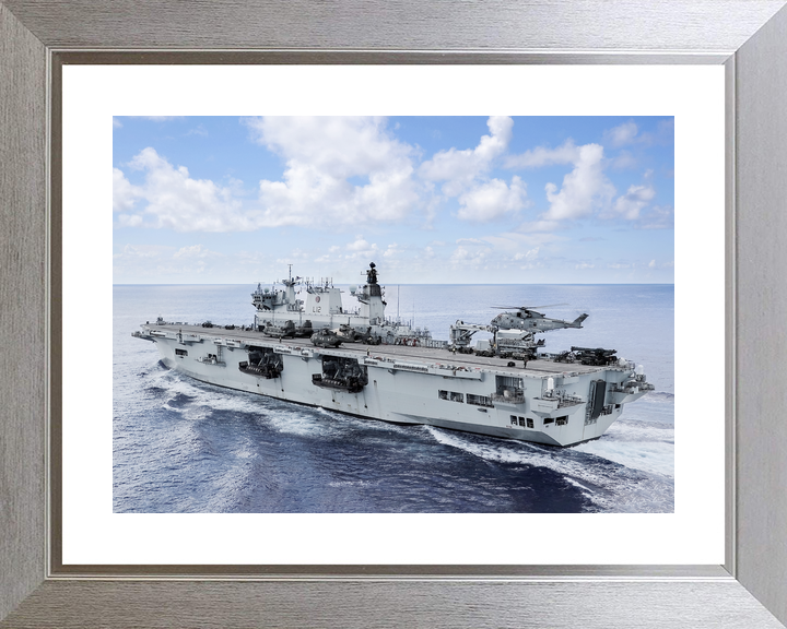 HMS Ocean L12 Landing Platform Helicopter September 2017 Port Quarter View Photo Print - Posters, Prints, & Visual Artwork - by Hampshire Prints (image 6 of 9)