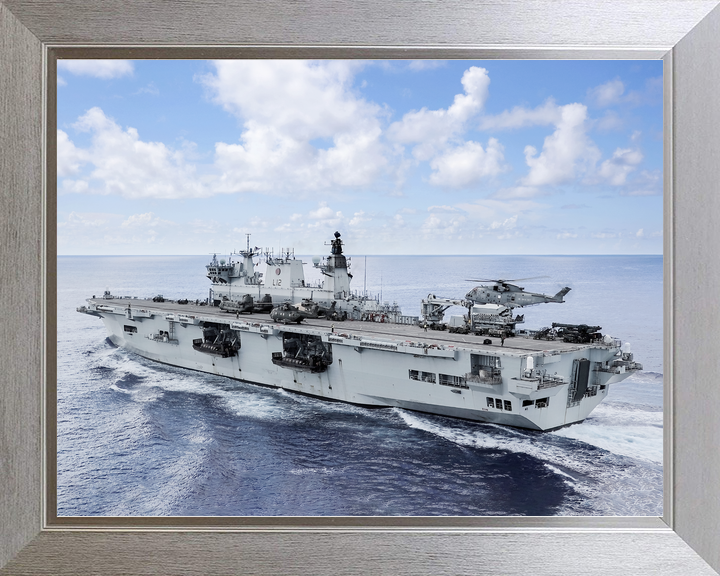HMS Ocean L12 Landing Platform Helicopter September 2017 Port Quarter View Photo Print - Posters, Prints, & Visual Artwork - by Hampshire Prints (image 7 of 9)
