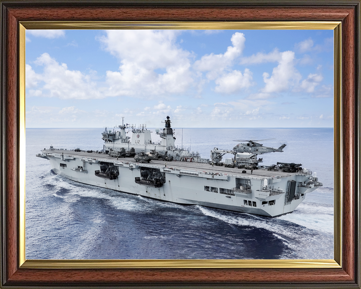 HMS Ocean L12 Landing Platform Helicopter September 2017 Port Quarter View Photo Print - Posters, Prints, & Visual Artwork - by Hampshire Prints (image 9 of 9)