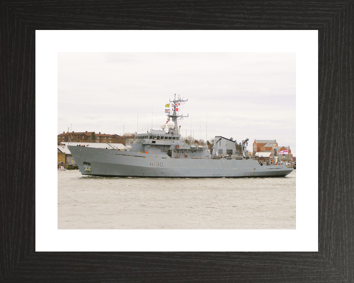 HMS Roebuck H130 Coastal Survey Vessel March 2010 Port Side View Photo Print - Posters, Prints, & Visual Artwork - by Hampshire Prints (image 2 of 9)