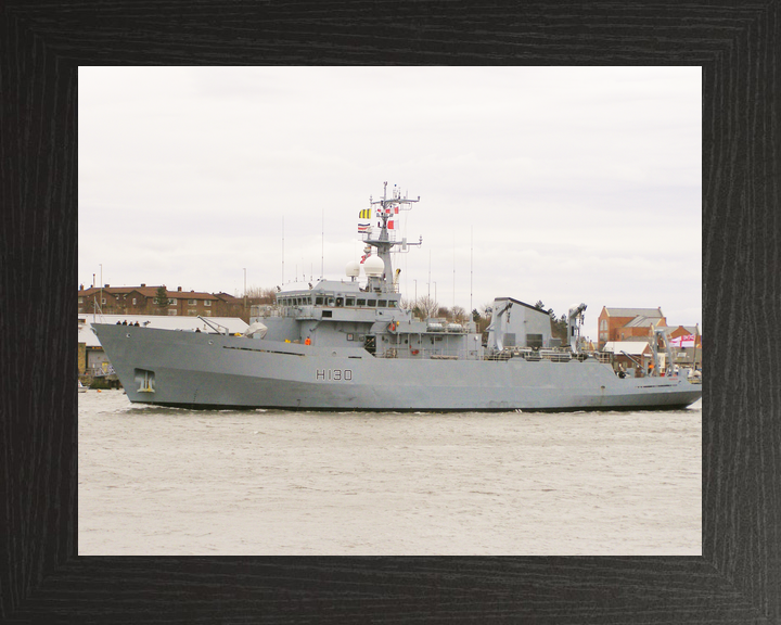 HMS Roebuck H130 Coastal Survey Vessel March 2010 Port Side View Photo Print - Posters, Prints, & Visual Artwork - by Hampshire Prints (image 3 of 9)