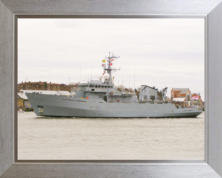HMS Roebuck H130 Coastal Survey Vessel March 2010 Port Side View Photo Print - Posters, Prints, & Visual Artwork - by Hampshire Prints (image 7 of 9)