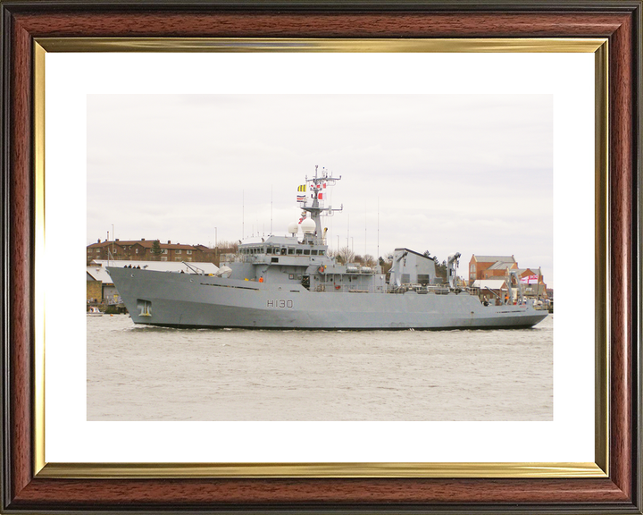 HMS Roebuck H130 Coastal Survey Vessel March 2010 Port Side View Photo Print - Posters, Prints, & Visual Artwork - by Hampshire Prints (image 8 of 9)
