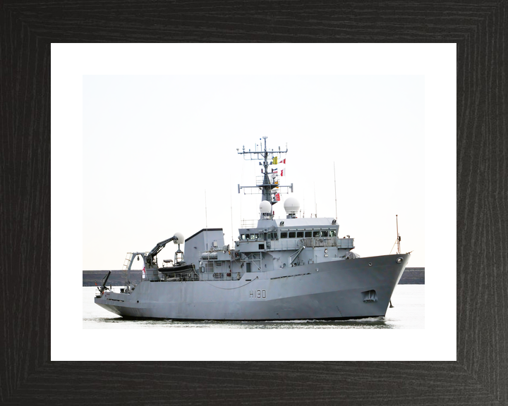 HMS Roebuck H130 Coastal Survey Vessel March 2010 Starboard Side View Photo Print - Posters, Prints, & Visual Artwork - by Hampshire Prints (image 2 of 9)
