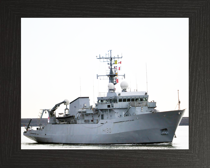 HMS Roebuck H130 Coastal Survey Vessel March 2010 Starboard Side View Photo Print - Posters, Prints, & Visual Artwork - by Hampshire Prints (image 3 of 9)