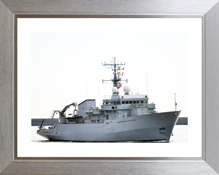 HMS Roebuck H130 Coastal Survey Vessel March 2010 Starboard Side View Photo Print - Posters, Prints, & Visual Artwork - by Hampshire Prints (image 6 of 9)