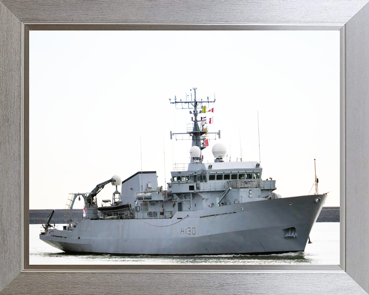 HMS Roebuck H130 Coastal Survey Vessel March 2010 Starboard Side View Photo Print - Posters, Prints, & Visual Artwork - by Hampshire Prints (image 7 of 9)