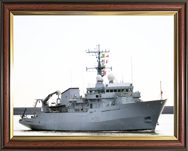 HMS Roebuck H130 Coastal Survey Vessel March 2010 Starboard Side View Photo Print - Posters, Prints, & Visual Artwork - by Hampshire Prints (image 9 of 9)