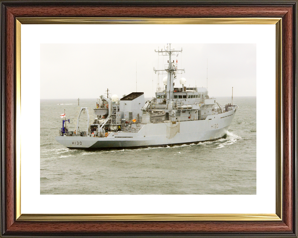 HMS Roebuck H130 Coastal Survey Vessel Underway Photo Print - Posters, Prints, & Visual Artwork - by Hampshire Prints (image 8 of 9)