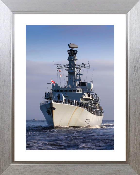 HMS Northumberland F238 Type 23 Frigate January 2000 Low Bow View Photo Print - Posters, Prints, & Visual Artwork - by Hampshire Prints (image 6 of 9)