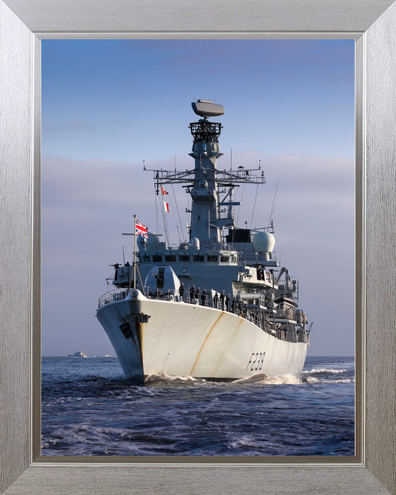 HMS Northumberland F238 Type 23 Frigate January 2000 Low Bow View Photo Print - Posters, Prints, & Visual Artwork - by Hampshire Prints (image 7 of 9)