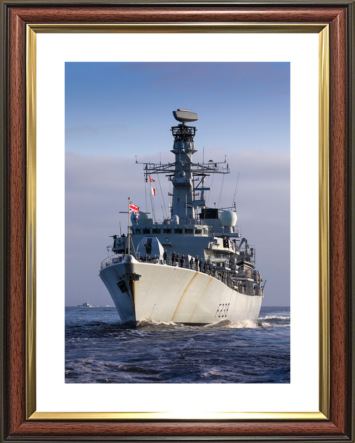 HMS Northumberland F238 Type 23 Frigate January 2000 Low Bow View Photo Print - Posters, Prints, & Visual Artwork - by Hampshire Prints (image 8 of 9)