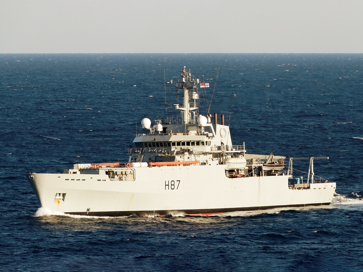 HMS Echo (H87) Royal Navy Echo Class Survey Vessel Port Side Photo Print Wall Art Decor Posters, Prints, & Visual Artwork Hampshire Prints 6 x 4 No Frame No