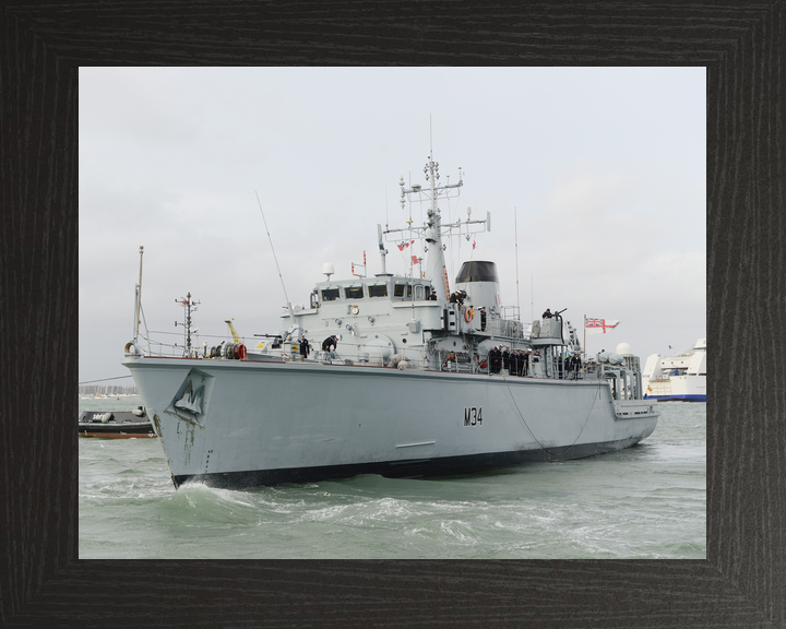 HMS Middleton M34 Hunt Class Mine Warfare Vessel November 2015 Photo Print - Posters, Prints, & Visual Artwork - by Hampshire Prints (image 3 of 9)
