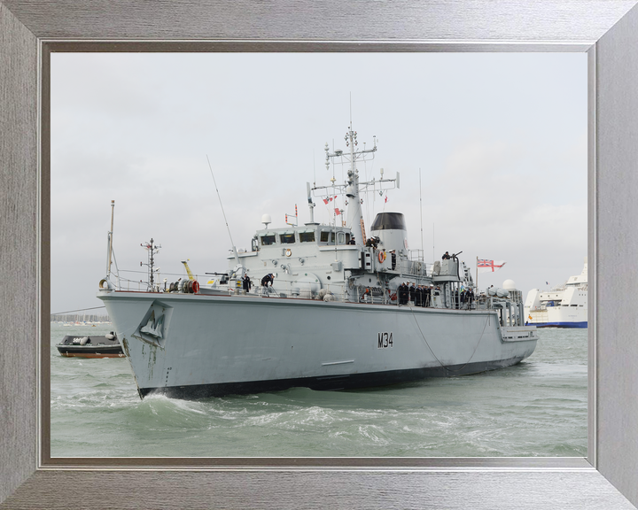 HMS Middleton M34 Hunt Class Mine Warfare Vessel November 2015 Photo Print - Posters, Prints, & Visual Artwork - by Hampshire Prints (image 7 of 9)
