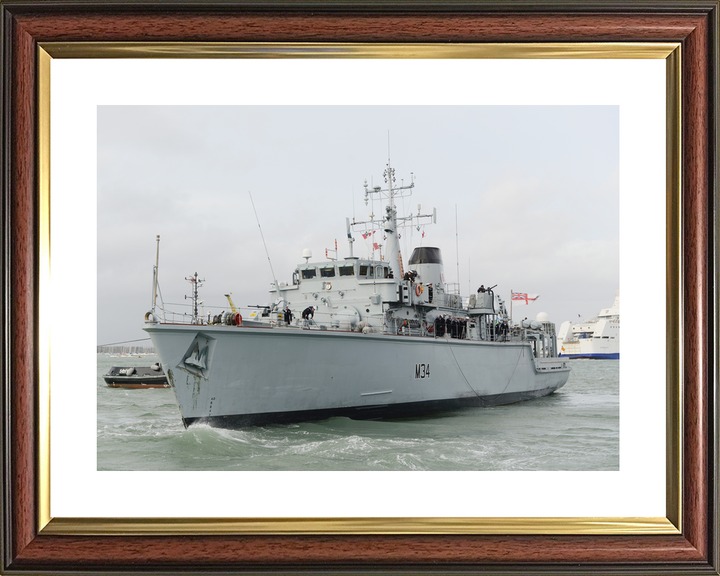 HMS Middleton M34 Hunt Class Mine Warfare Vessel November 2015 Photo Print - Posters, Prints, & Visual Artwork - by Hampshire Prints (image 8 of 9)