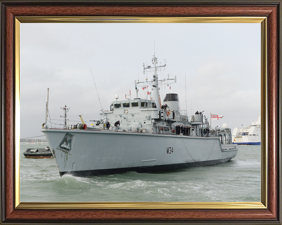 HMS Middleton M34 Hunt Class Mine Warfare Vessel November 2015 Photo Print - Posters, Prints, & Visual Artwork - by Hampshire Prints (image 9 of 9)