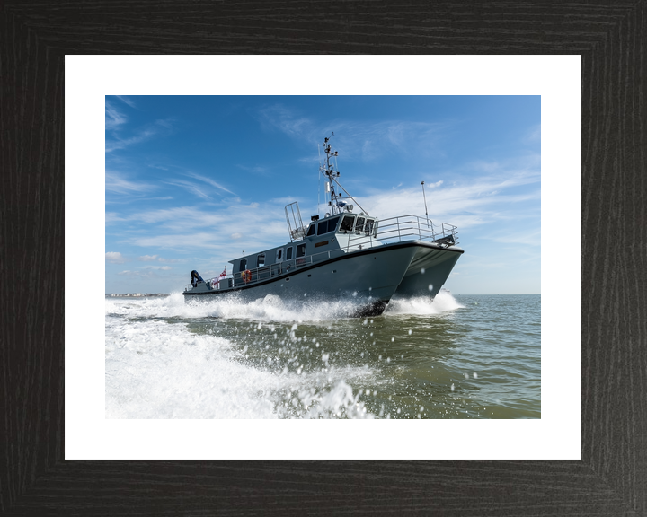 HMS Magpie H130 Coastal Survey Vessel March 2019 Starboard View Photo Print - Posters, Prints, & Visual Artwork - by Hampshire Prints (image 2 of 9)