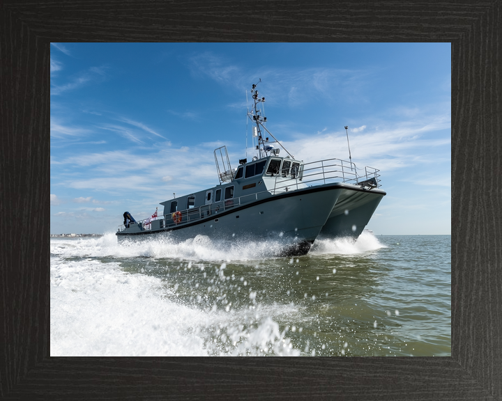 HMS Magpie H130 Coastal Survey Vessel March 2019 Starboard View Photo Print - Posters, Prints, & Visual Artwork - by Hampshire Prints (image 3 of 9)