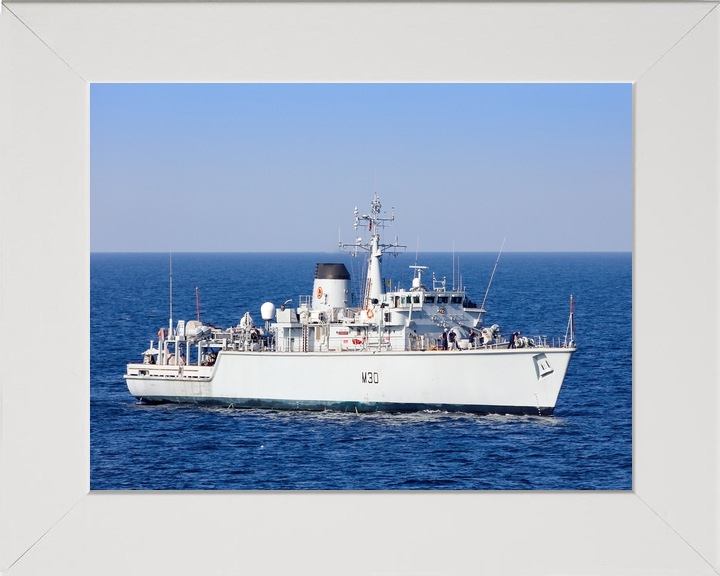 HMS Ledbury M30 Hunt Class Minesweeper 2020 Starboard View Photo Print - Posters, Prints, & Visual Artwork - by Hampshire Prints (image 5 of 9)