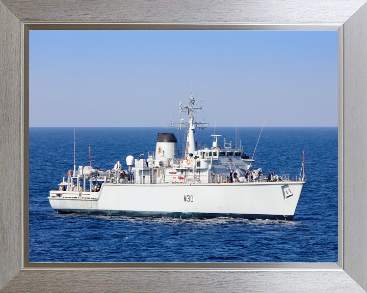 HMS Ledbury M30 Hunt Class Minesweeper 2020 Starboard View Photo Print - Posters, Prints, & Visual Artwork - by Hampshire Prints (image 7 of 9)