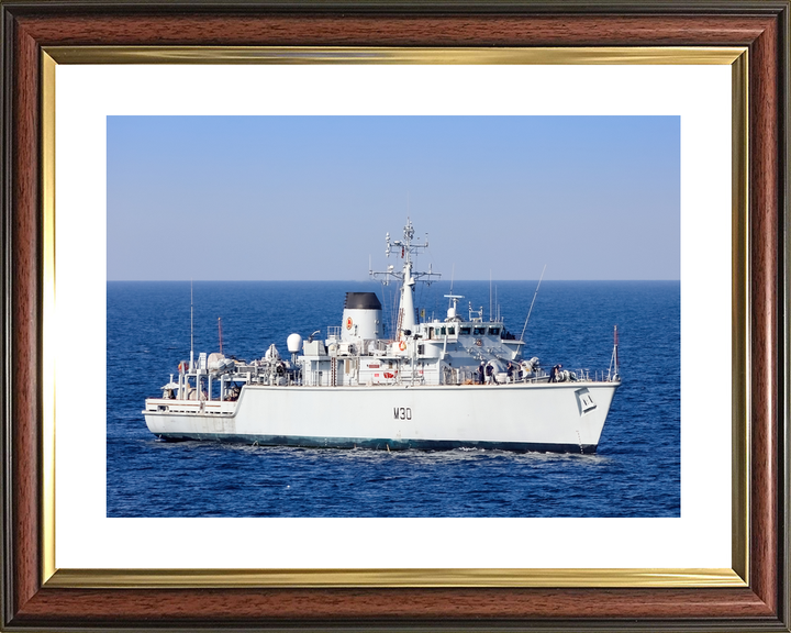 HMS Ledbury M30 Hunt Class Minesweeper 2020 Starboard View Photo Print - Posters, Prints, & Visual Artwork - by Hampshire Prints (image 8 of 9)