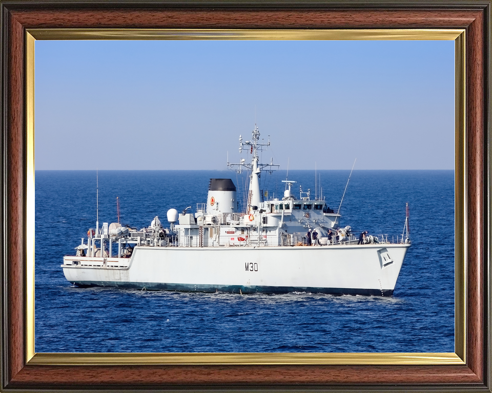 HMS Ledbury M30 Hunt Class Minesweeper 2020 Starboard View Photo Print - Posters, Prints, & Visual Artwork - by Hampshire Prints (image 9 of 9)